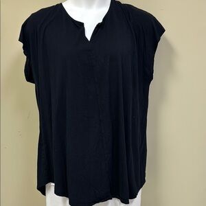 Cacique Women's Black Pajama Top